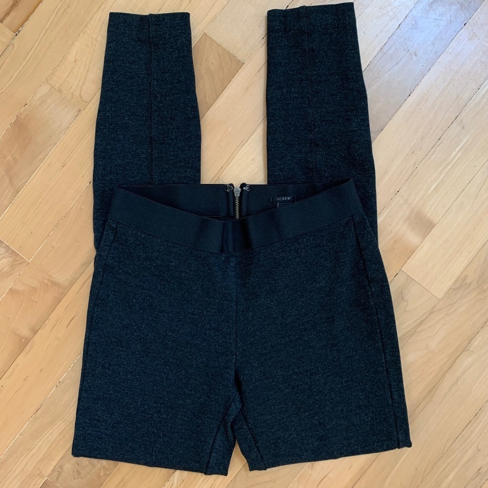 EUC J.Crew Heather Black Charcoal Leggings Size Small